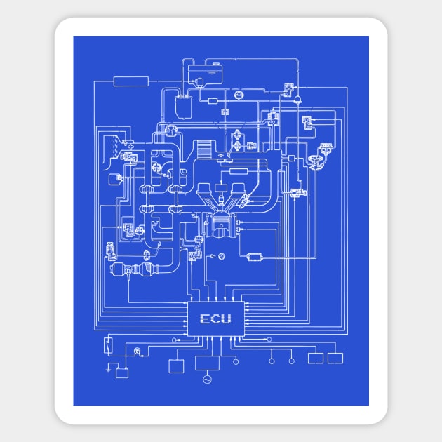 ECU Diagram Sticker by Widmore